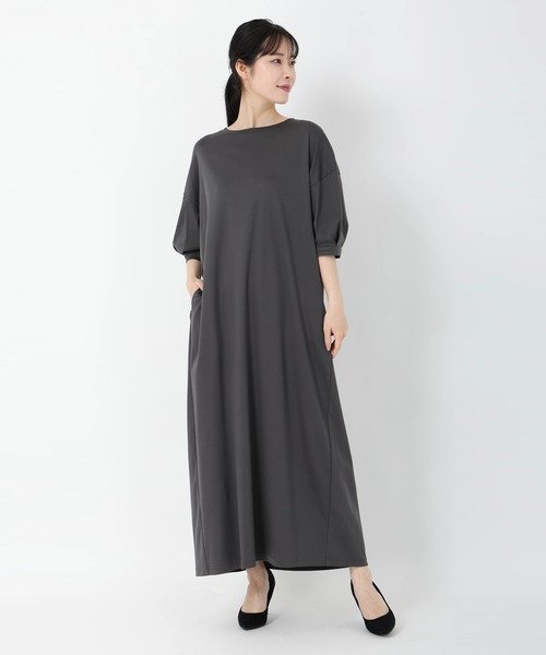 【ストロベリーフィールズ/STRAWBERRY FIELDS】のワンピース インテリア・キッズ・メンズ・レディースファッション・服の通販 founy(ファニー) 　ファッション　Fashion　レディースファッション　Fashion for Women　ワンピース　Dresses　チャコールグレー|ID: prp329100004807202 ipo3291000000034883810