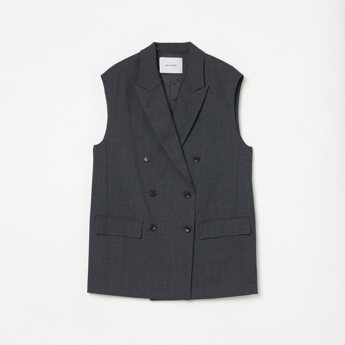 【エリオポール/heliopole】のGLITTER STRIPE GILET インテリア・キッズ・メンズ・レディースファッション・服の通販 founy(ファニー) https://founy.com/ ファッション Fashion レディースファッション Fashion for Women アウター Coat / Outerwear Collection トップス・カットソー Cut & Sew Tops ベスト&ジレ / 重ね着スタイル Vests & Gilets おすすめ Recommended / Our Picks ストライプ Stripe, Striped Pattern セットアップ Set-Up, Coordinated Outfit デニム Denim, Jeans Material 人気 Popular, Best Seller |ID: prp329100004807203 ipo3291000000034883811