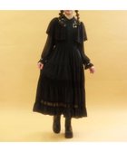 【アクシーズファム/axes femme】の刺繍チュール使ケープワンピース 人気、トレンドファッション・服の通販 founy(ファニー) ファッション Fashion レディースファッション Fashion for Women ワンピース Dresses おすすめ Recommended / Our Picks アクセサリー Fashion Accessories エアリー Airy Texture エレガント 上品 Elegant シフォン Chiffon, Lightweight Fabric チュール Tulip, Tulip Motif ティアード Tiered, Tiered Style レース Lace, Lace Fabric thumbnail 黒|ID: prp329100004807207 ipo3291000000034883852