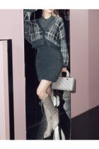 【リエンダ/rienda】のチェックジャガードカーディガンSETオフタートルニットミニワンピース 人気、トレンドファッション・服の通販 founy(ファニー) ファッション Fashion レディースファッション Fashion for Women ワンピース Dresses チェック Check, Plaid, Tartan トレンド Trend, Trending Now ロング Long, Long-Length 厚底 Platform Shoes thumbnail D/GRY3|ID: prp329100004807225 ipo3291000000034884027