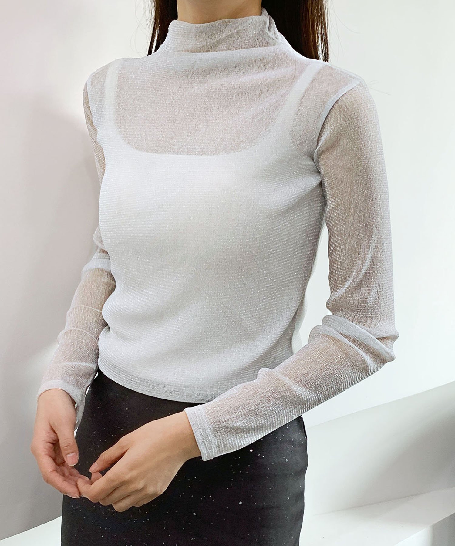 【ガール/GIRL】のハイネックラメチュールトップス 結婚式 パーティー オケージョン お呼ばれ インテリア・キッズ・メンズ・レディースファッション・服の通販 founy(ファニー) ファッション Fashion レディースファッション Fashion for Women トップス・カットソー Cut & Sew Tops おすすめ Recommended / Our Picks オケージョン Occasion Wear カットソー Cut and Sewn Top ハイネック High Neck, Mock Neck 二次会 After Party 披露宴 Wedding Reception 結婚式 Wedding 長袖 Long Sleeve, Full Sleeve WH|ID: prp329100004807238 ipo3291000000034884111