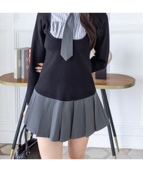 【クリア/clear】のニットドッキングシャツミニワンピース 人気、トレンドファッション・服の通販 founy(ファニー) ファッション Fashion レディースファッション Fashion for Women ワンピース Dresses ガーリー Girly, Feminine Style ショート Short, Short Length ジャケット Jacket, Outerwear ストライプ Stripe, Striped Pattern スニーカー Sneakers, Trainers ソックス Socks, Hosiery トレンド Trend, Trending Now ドッキング Docking, Mixed Material ロング Long, Long-Length |ID:prp329100004807254