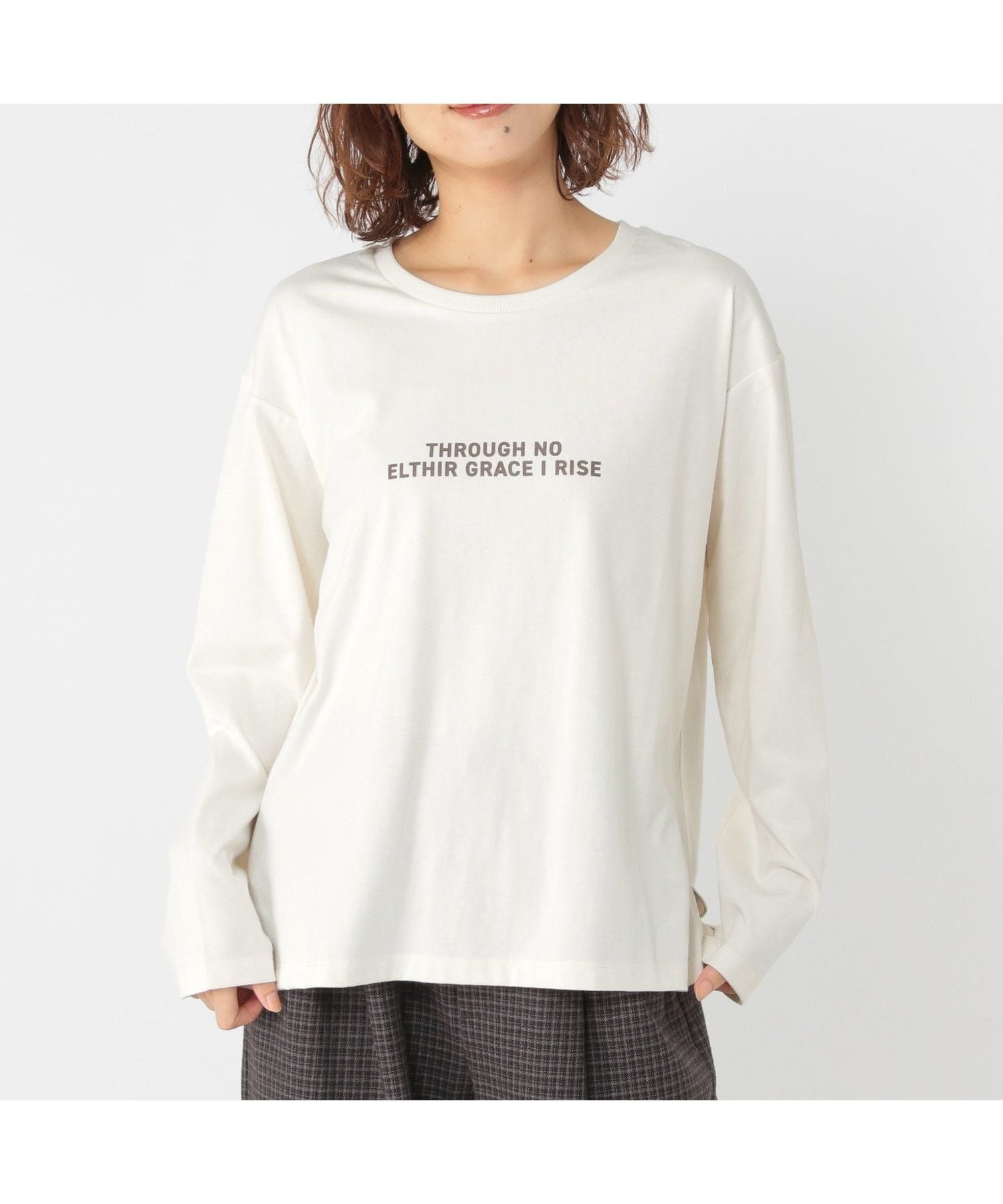 【スタディオ クリップ/studio CLIP】のプレーティングロゴロングスリーブT インテリア・キッズ・メンズ・レディースファッション・服の通販 founy(ファニー) ファッション Fashion レディースファッション Fashion for Women おすすめ Recommended / Our Picks カットソー Cut and Sewn Top シンプル Simple, Minimal ジャケット Jacket, Outerwear ビスチェ Bustier, Corset Top プリント Print, Printed Pattern ベスト Vest, Waistcoat アイボリー52|ID: prp329100004807256 ipo3291000000034884207