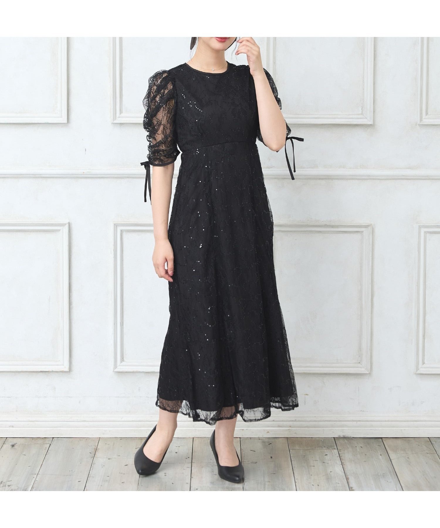 【イング/INGNI】のスパンコールレースワンピース 人気、トレンドファッション・服の通販 founy(ファニー) ファッション Fashion レディースファッション Fashion for Women ワンピース Dresses エレガント 上品 Elegant スパンコール Sequins, Sequin Embellishment フラワー Flower, Floral レース Lace, Lace Fabric ロング Long, Long-Length other-1|ID: prp329100004807259 ipo3291000000034884215