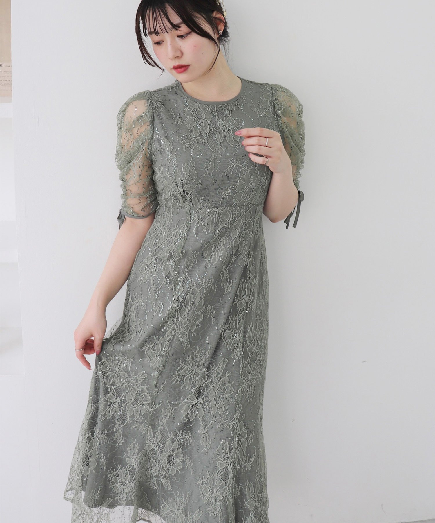 【イング/INGNI】のスパンコールレースワンピース インテリア・キッズ・メンズ・レディースファッション・服の通販 founy(ファニー) ファッション Fashion レディースファッション Fashion for Women ワンピース Dresses エレガント 上品 Elegant スパンコール Sequins, Sequin Embellishment フラワー Flower, Floral レース Lace, Lace Fabric ロング Long, Long-Length ミントグリーン|ID: prp329100004807259 ipo3291000000034884221