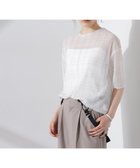 【ナノ ユニバース/nano universe】の楊柳チェックシアーカットTシャツ 人気、トレンドファッション・服の通販 founy(ファニー) ファッション Fashion レディースファッション Fashion for Women トップス・カットソー Cut & Sew Tops シャツ・ブラウス・オフィスカジュアル Elegant Blouses & Button-Ups ロングTシャツ・Tシャツ Longline T-Shirts & Tees ウォッシャブル Machine Washable 春 Spring カットソー Cut and Sewn Top キャミソール Camisole, Spaghetti Strap Top シアー Sheer, See-Through タンク Tank Top, Sleeveless Top チェック Check, Plaid, Tartan ロング Long, Long-Length S/S・春夏 SS, Spring/Summer, Warm Season アウトレット Outlet / Clearance おすすめ Recommended / Our Picks 夏 Summer エレガント 上品 Elegant 2025年 2025 2025春夏・S/S Spring/Summer 2025 SS25 thumbnail ホワイト|ID: prp329100004807268 ipo3291000000034884280