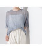 【ナノ ユニバース/nano universe】の楊柳チェックシアーカットTシャツ 人気、トレンドファッション・服の通販 founy(ファニー) ファッション Fashion レディースファッション Fashion for Women トップス・カットソー Cut & Sew Tops シャツ・ブラウス・オフィスカジュアル Elegant Blouses & Button-Ups ロングTシャツ・Tシャツ Longline T-Shirts & Tees ウォッシャブル Machine Washable 春 Spring カットソー Cut and Sewn Top キャミソール Camisole, Spaghetti Strap Top シアー Sheer, See-Through タンク Tank Top, Sleeveless Top チェック Check, Plaid, Tartan ロング Long, Long-Length S/S・春夏 SS, Spring/Summer, Warm Season アウトレット Outlet / Clearance おすすめ Recommended / Our Picks 夏 Summer エレガント 上品 Elegant 2025年 2025 2025春夏・S/S Spring/Summer 2025 SS25 thumbnail ブルー|ID: prp329100004807268 ipo3291000000034884281