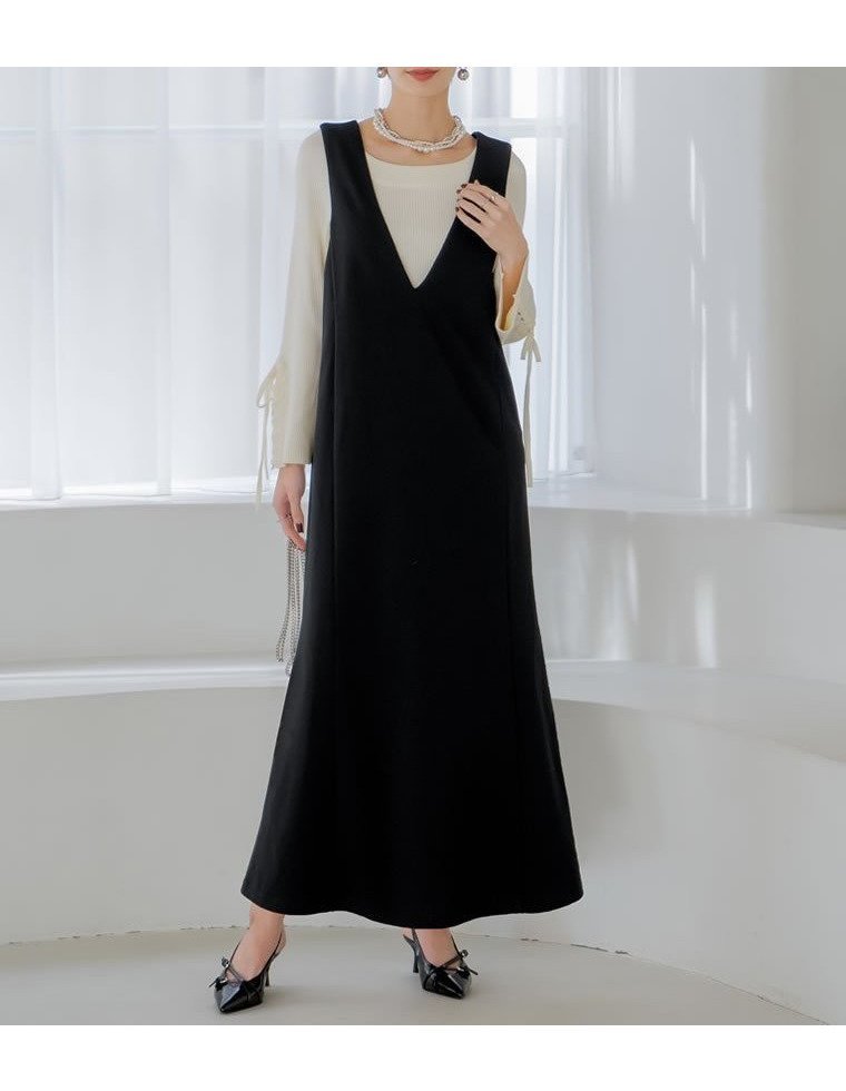 【リエディ/Re:EDIT】のマーメイドジャンパースカート インテリア・キッズ・メンズ・レディースファッション・服の通販 founy(ファニー) ファッション Fashion レディースファッション Fashion for Women スカート Skirts キャミワンピース Cami Dress, Slip Dress コンパクト Compact, Small Size ジョーゼット Georgette, Semi-Sheer Fabric スニーカー Sneakers, Trainers バランス Balance, Style Balance マーメイド Mermaid, Fishtail Silhouette エレガント 上品 Elegant ブラック|ID: prp329100004807281 ipo3291000000034884401