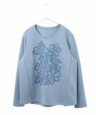 【ヒロコビス ブランデ/HIROKO BIS GRANDE】の【洗える】フラワープリントジャージープルオーバー 人気、トレンドファッション・服の通販 founy(ファニー) ファッション Fashion レディースファッション Fashion for Women トップス・カットソー Cut & Sew Tops カジュアルプルオーバー・ニットトップス Pullovers & Knit Tops / Casual Pullovers 花柄・フラワープリント・モチーフ Floral Prints & Motifs / Flower Pattern Tops おすすめ Recommended / Our Picks ストレッチ Stretch, Stretchy Fabric チュニック Tunic, Long Top フラワー Flower, Floral フロント Front, Front Design プリント Print, Printed Pattern ヘムライン Hemline, Bottom Cut 洗える Machine Washable 軽量 Lightweight, Ultra Light thumbnail ライトブルー|ID: prp329100004807293 ipo3291000000034884479