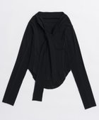 【メゾンスペシャル/MAISON SPECIAL】のRibbon Cutout Tops 人気、トレンドファッション・服の通販 founy(ファニー) ファッション Fashion レディースファッション Fashion for Women トップス・カットソー Cut & Sew Tops インナー Innerwear コンパクト Compact, Small Size シンプル Simple, Minimal ストレッチ Stretch, Stretchy Fabric リボン Ribbon, Bow thumbnail BLK|ID: prp329100004807301 ipo3291000000034884561