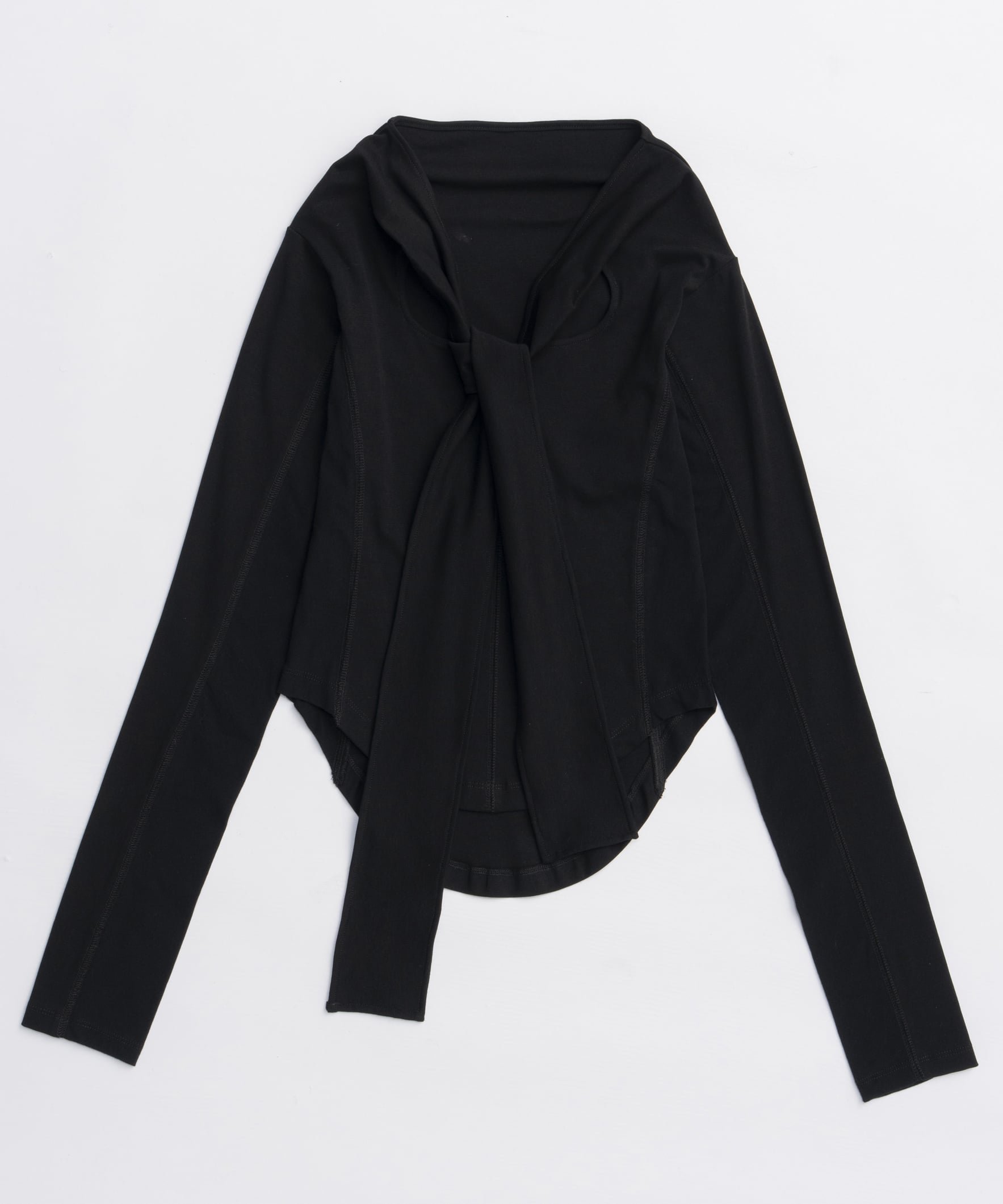 【メゾンスペシャル/MAISON SPECIAL】のRibbon Cutout Tops インテリア・キッズ・メンズ・レディースファッション・服の通販 founy(ファニー) ファッション Fashion レディースファッション Fashion for Women トップス・カットソー Cut & Sew Tops インナー Innerwear コンパクト Compact, Small Size シンプル Simple, Minimal ストレッチ Stretch, Stretchy Fabric リボン Ribbon, Bow BLK|ID: prp329100004807301 ipo3291000000034884561