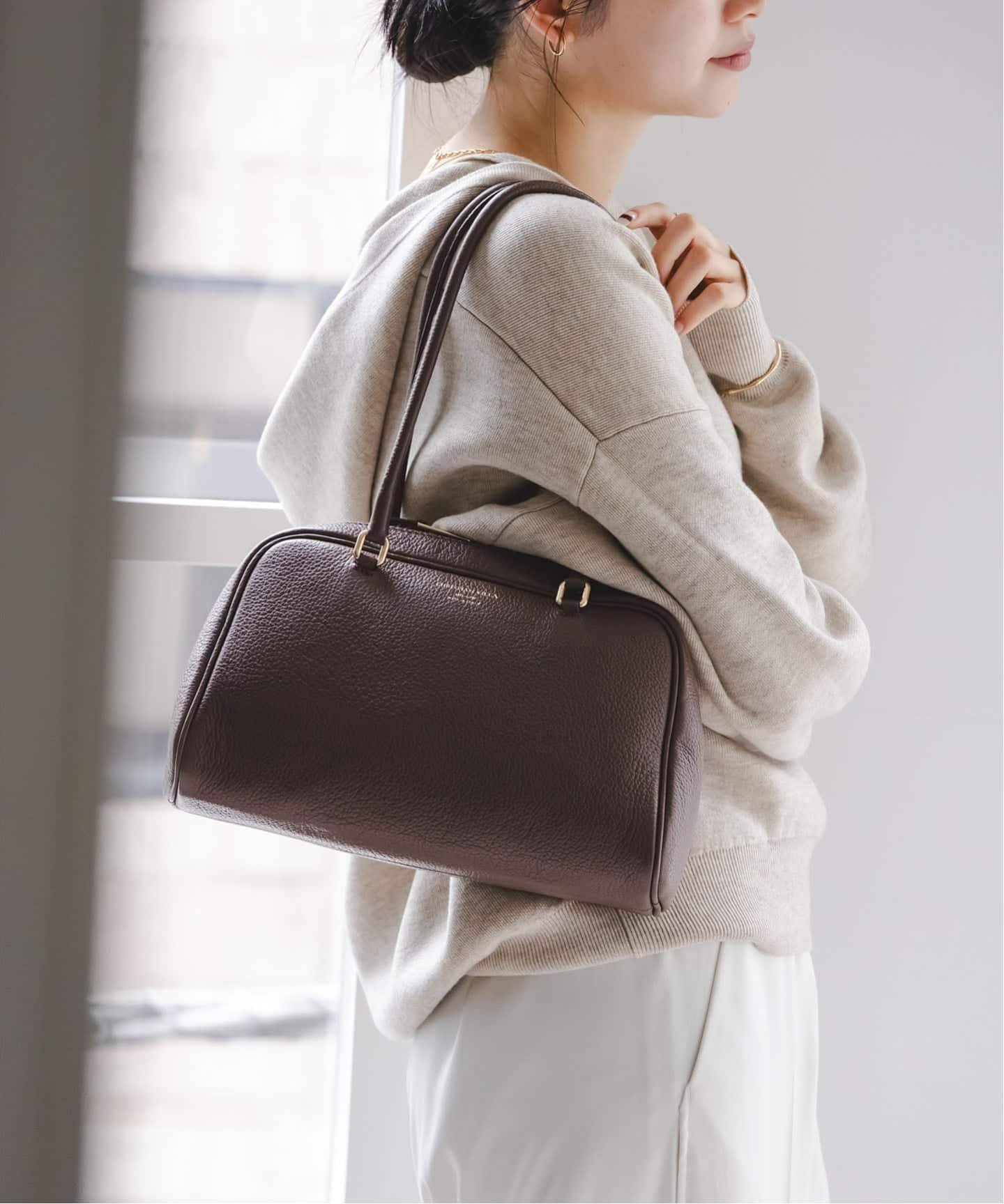 【ノーブル / スピック&スパン/NOBLE / Spick & Span】の《WEB限定追加 3》CHRISTIAN VILLA/クリスチャンヴィラ ボストンバッグ インテリア・キッズ・メンズ・レディースファッション・服の通販 founy(ファニー) ファッション Fashion レディースファッション Fashion for Women バッグ Bags イタリア Italy エレガント 上品 Elegant 春 Spring ショルダー Shoulder, Shoulder Strap スマート Smart, Elegant ボストンバッグ Boston Bag, Retro Bag S/S・春夏 SS, Spring/Summer, Warm Season 夏 Summer ブラウン|ID: prp329100004807302 ipo3291000000034884567