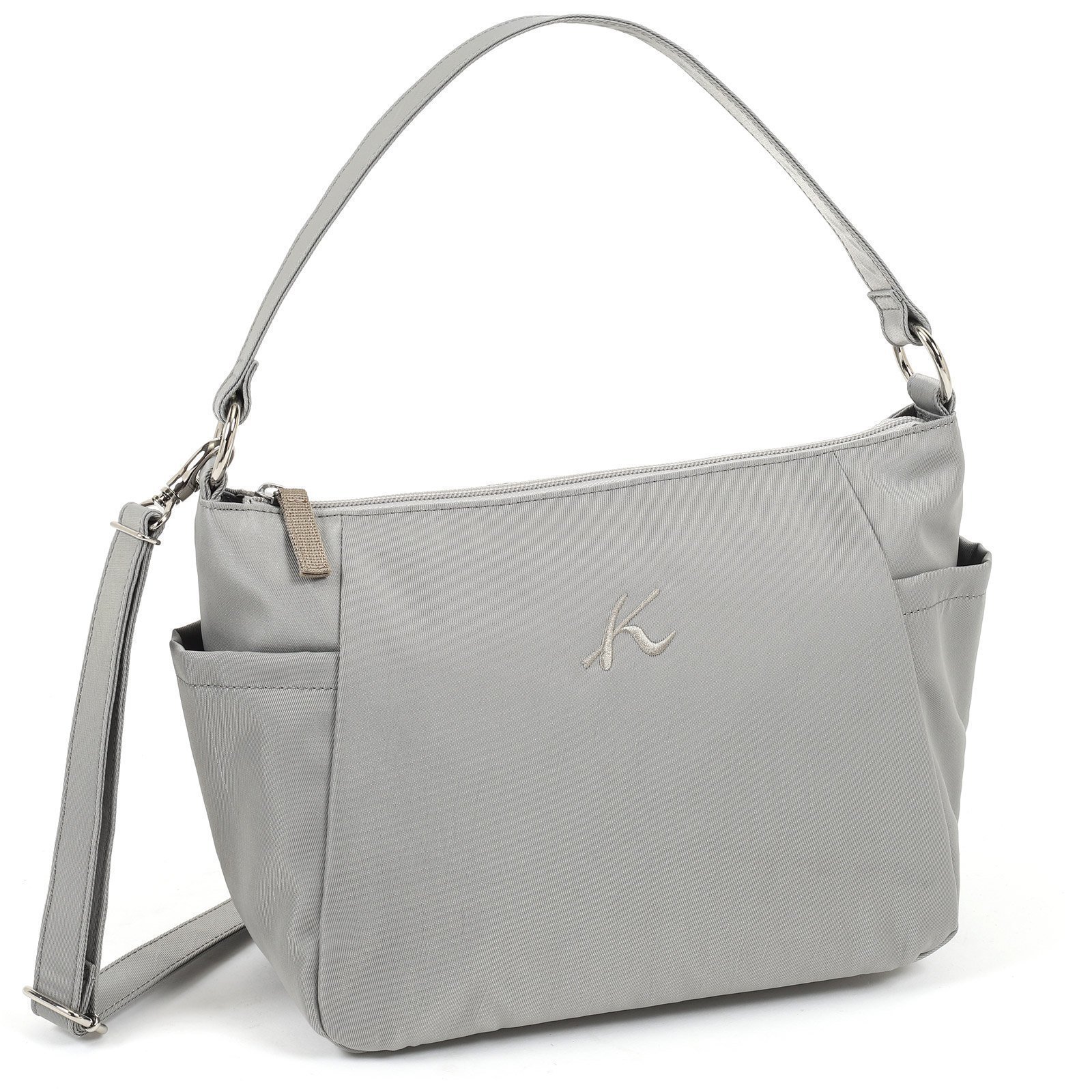 【キタムラ/Kitamura】の【WEB限定】2wayセミショルダーバッグ R-0794 インテリア・キッズ・メンズ・レディースファッション・服の通販 founy(ファニー) ファッション Fashion レディースファッション Fashion for Women ショルダー Shoulder, Shoulder Strap シンプル Simple, Minimal ハンカチ Handkerchief, Hanky ポケット Pocket, Pocket Detail ワンポイント One Point, Statement Accent ライトグレー82821|ID: prp329100004807305 ipo3291000000034884596