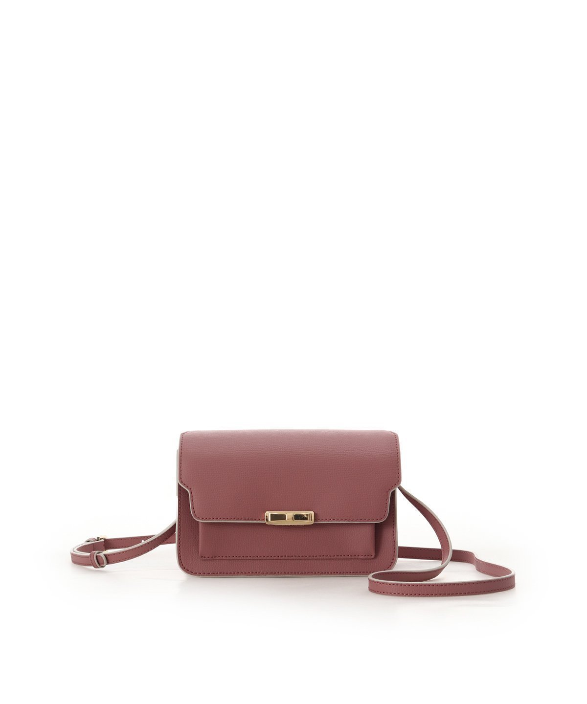 【サマンサタバサ/SamanTha Thavasa】のリボンモチーフ金具スプリットレザーショルダーバッグ インテリア・キッズ・メンズ・レディースファッション・服の通販 founy(ファニー) 　ファッション　Fashion　レディースファッション　Fashion for Women　バッグ　Bags　コンパクト　Compact, Small Size　スマート　Smart, Elegant　フロント　Front, Front Design　ポケット　Pocket, Pocket Detail　モチーフ　Motif, Design Theme　リボン　Ribbon, Bow　財布　Wallet, Purse　ピンク|ID: prp329100004807306 ipo3291000000034884600