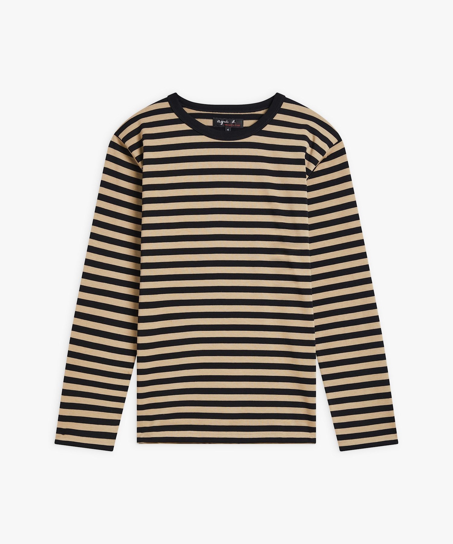 【アニエスベー ファム/agnes b. FEMME】の細ボーダー コットン 長袖 Tシャツ Cool 人気、トレンドファッション・服の通販 founy(ファニー) ファッション Fashion レディースファッション Fashion for Women トップス・カットソー Cut & Sew Tops シャツ・ブラウス・オフィスカジュアル Elegant Blouses & Button-Ups ロングTシャツ・Tシャツ Longline T-Shirts & Tees トレンド Trend, Trending Now ボーダー Border, Stripe 定番 Standard, Basic Item 長袖 Long Sleeve, Full Sleeve other-1|ID: prp329100004807308 ipo3291000000034884608