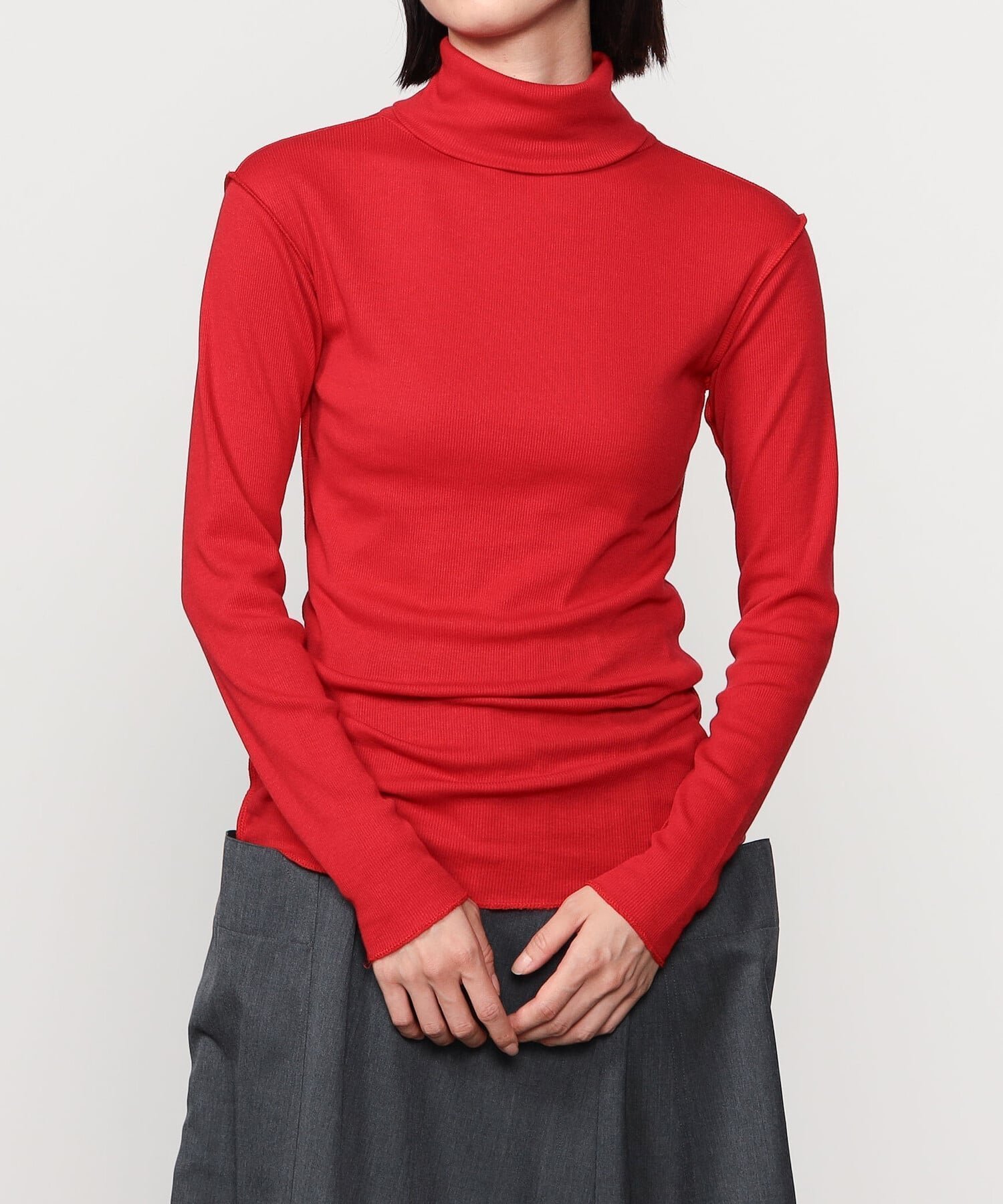 【ビショップ/Bshop】のソフトリブ タートルネック WOMEN インテリア・キッズ・メンズ・レディースファッション・服の通販 founy(ファニー) ファッション Fashion レディースファッション Fashion for Women トップス・カットソー Cut & Sew Tops タートルネック・ハイネックトップス Turtlenecks & High-Neck Tops カットソー Cut and Sewn Top コレクション Collection, Seasonal Line シンプル Simple, Minimal タートルネック Turtleneck, High Neck 長袖 Long Sleeve, Full Sleeve RED|ID: prp329100004807313 ipo3291000000034884630