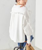 【シップス フォー ウィメン/SHIPS】の洗濯機可能 ロング リブ スリーブ フリル カットソー ホワイト|ID: prp329100004807325 ipo3291000000034884697