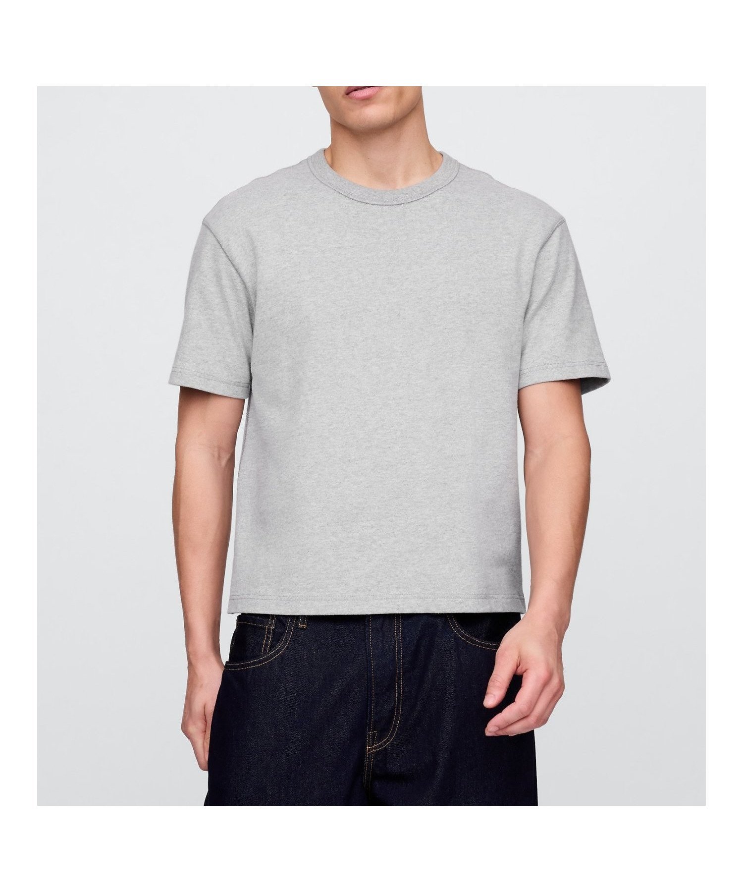 【ギャップ/GAP】のヘビーウェイト クロップドTシャツ (ユニセックス) インテリア・キッズ・メンズ・レディースファッション・服の通販 founy(ファニー) ファッション Fashion レディースファッション Fashion for Women トップス・カットソー Cut & Sew Tops シャツ・ブラウス・オフィスカジュアル Elegant Blouses & Button-Ups ロングTシャツ・Tシャツ Longline T-Shirts & Tees インナー Innerwear クロップド Cropped, Short Length ショート Short, Short Length ジャケット Jacket, Outerwear スリーブ Sleeve, Long Sleeve / Short Sleeve ワイド Wide, Wide Fit B10_GREY_HEATHER|ID: prp329100004807342 ipo3291000000034884797