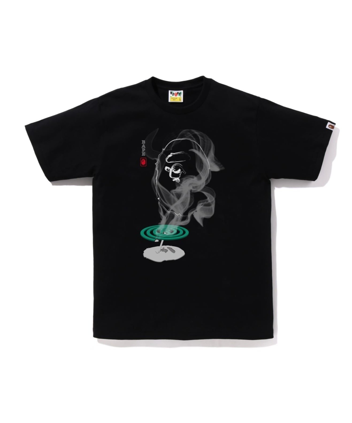 【ア ベイシング エイプ/A BATHING APE】のMOSQUITO COIL APE HEAD TEE M 人気、トレンドファッション・服の通販 founy(ファニー) 　ファッション　Fashion　レディースファッション　Fashion for Women　インナー　Innerwear　グラフィック　Graphic, Graphic Design　ショート　Short, Short Length　スリーブ　Sleeve, Long Sleeve / Short Sleeve　フロント　Front, Front Design　プリント　Print, Printed Pattern　モチーフ　Motif, Design Theme　ラバー　Rubber, Rubber Sole　 other-1|ID: prp329100004807353 ipo3291000000034884882