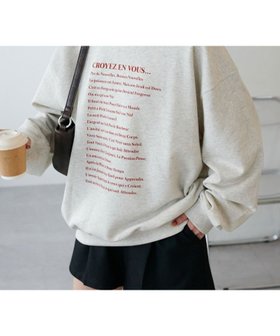 【ディスコート/Discoat】の【ユニセックス】Lyricsロゴスウェット 人気、トレンドファッション・服の通販 founy(ファニー) ファッション Fashion レディースファッション Fashion for Women トップス・カットソー Cut & Sew Tops レディースパーカー・カジュアルフーディー Casual Hoodies & Sweatshirts スウェット・クルーネックトップス Sweatshirts & Crewnecks / Relaxed Fit Sweat Tops ショルダー Shoulder, Shoulder Strap スウェット / スエット Sweatshirt, Sweatwear ドロップ Drop Shoulder, Dropped Style フレンチ French, French Style フロント Front, Front Design エレガント 上品 Elegant |ID:prp329100004807377