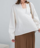 【アーバンリサーチ ロッソ/URBAN RESEARCH ROSSO】のVネックジョーゼットプルオーバー WHITE|ID: prp329100004807380 ipo3291000000034885105