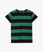 【アニエスベー ファム/agnes b. FEMME】の太ボーダー コットン 半袖Tシャツ Brando 人気、トレンドファッション・服の通販 founy(ファニー) ファッション Fashion レディースファッション Fashion for Women トップス・カットソー Cut & Sew Tops シャツ・ブラウス・オフィスカジュアル Elegant Blouses & Button-Ups ロングTシャツ・Tシャツ Longline T-Shirts & Tees ボーダー Border, Stripe ワーク Workwear, Utility Style 半袖 Short Sleeve, Half Sleeve 定番 Standard, Basic Item thumbnail グリーン×ブラック|ID: prp329100004807382 ipo3291000000034885121