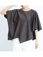 【ヴァン/Vin】のコットン100スクエアヘムカットソー 人気、トレンドファッション・服の通販 founy(ファニー) ファッション Fashion レディースファッション Fashion for Women トップス・カットソー Cut & Sew Tops カットソー・ベーシックTシャツ Cut-and-Sewn Tops / Stretch Tees & Basics イレギュラー Irregular Design フロント Front, Front Design リラックス Relax, Relaxed Fit 人気 Popular, Best Seller 夏 Summer thumbnail チャコールグレー|ID: prp329100004807385 ipo3291000000034885143