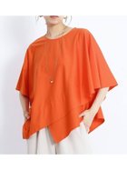 【ヴァン/Vin】のコットン100スクエアヘムカットソー 人気、トレンドファッション・服の通販 founy(ファニー) ファッション Fashion レディースファッション Fashion for Women トップス・カットソー Cut & Sew Tops カットソー・ベーシックTシャツ Cut-and-Sewn Tops / Stretch Tees & Basics イレギュラー Irregular Design フロント Front, Front Design リラックス Relax, Relaxed Fit 人気 Popular, Best Seller 夏 Summer thumbnail オレンジ|ID: prp329100004807385 ipo3291000000034885144