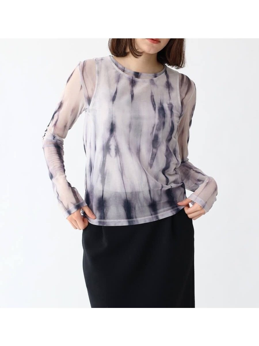 【ラシュッド/LASUD】のシアーレイヤードインナー インテリア・キッズ・メンズ・レディースファッション・服の通販 founy(ファニー) ファッション Fashion レディースファッション Fashion for Women インナー Innerwear カットソー Cut and Sewn Top シアー Sheer, See-Through ジャケット Jacket, Outerwear タンク Tank Top, Sleeveless Top エレガント 上品 Elegant グレー|ID: prp329100004807388 ipo3291000000034885161