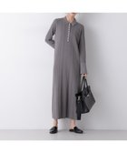 【ナノ ユニバース/nano universe】の衿付きランダムリブニットワンピース 人気、トレンドファッション・服の通販 founy(ファニー) ファッション Fashion レディースファッション Fashion for Women ワンピース Dresses ニットワンピース Knit Dresses ウォッシャブル Machine Washable クラシック Classic, Timeless Style ショート Short, Short Length スリット Slit, Slit Detail ブルゾン Blouson, Bomber Jacket ロング Long, Long-Length おすすめ Recommended / Our Picks エレガント 上品 Elegant 2026年 2026 thumbnail グレー|ID: prp329100004807872 ipo3291000000034889110