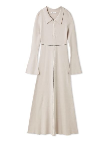 【スナイデル/SNIDEL】のSustainableスキッパーニットワンピース 人気、トレンドファッション・服の通販 founy(ファニー) ファッション Fashion レディースファッション Fashion for Women ワンピース Dresses ニットワンピース Knit Dresses ウェーブ Wavy Pattern エレガント 上品 Elegant シンプル Simple, Minimal スキッパー Skipper, Open Collar スマート Smart, Elegant スリット Slit, Slit Detail スリーブ Sleeve, Long Sleeve / Short Sleeve センター Center, Center Line デコルテ Décolleté, Neckline ドッキング Docking, Mixed Material フレア Flare, Flared フロント Front, Front Design ロング Long, Long-Length おすすめ Recommended / Our Picks other-1|ID: prp329100004807886 ipo3291000000034889263