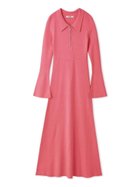 【スナイデル/SNIDEL】のSustainableスキッパーニットワンピース 人気、トレンドファッション・服の通販 founy(ファニー) ファッション Fashion レディースファッション Fashion for Women ワンピース Dresses ニットワンピース Knit Dresses ウェーブ Wavy Pattern エレガント 上品 Elegant シンプル Simple, Minimal スキッパー Skipper, Open Collar スマート Smart, Elegant スリット Slit, Slit Detail スリーブ Sleeve, Long Sleeve / Short Sleeve センター Center, Center Line デコルテ Décolleté, Neckline ドッキング Docking, Mixed Material フレア Flare, Flared フロント Front, Front Design ロング Long, Long-Length おすすめ Recommended / Our Picks thumbnail PNK[066]|ID: prp329100004807886 ipo3291000000034889267