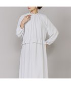 【セブンアイディコンセプト/7-IDconcept】のペプラムギャザーワンピース 人気、トレンドファッション・服の通販 founy(ファニー) ファッション Fashion レディースファッション Fashion for Women ワンピース Dresses ギャザー Gathered, Ruffled ジョーゼット Georgette, Semi-Sheer Fabric ストレッチ Stretch, Stretchy Fabric スマート Smart, Elegant スリーブ Sleeve, Long Sleeve / Short Sleeve ドレープ Drape, Draping Fabric フリル Frill, Ruffle ペプラム Peplum, Flared Hem ポケット Pocket, Pocket Detail エレガント 上品 Elegant thumbnail グレー|ID: prp329100004807889 ipo3291000000034889285