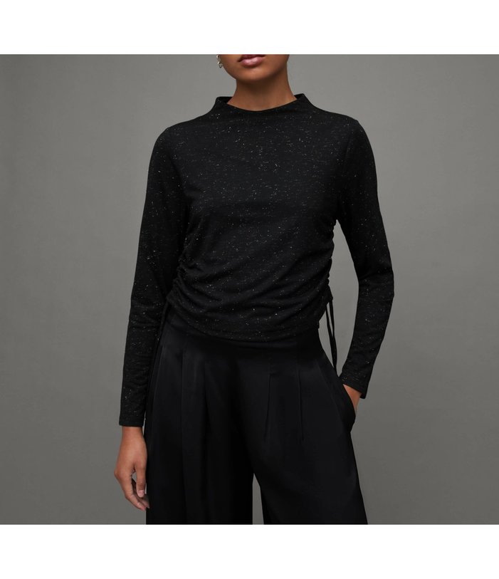 【オールセインツ/ALLSAINTS】のBETA SHIMMER TOPS インテリア・キッズ・メンズ・レディースファッション・服の通販 founy(ファニー) https://founy.com/ ファッション Fashion レディースファッション Fashion for Women トップス・カットソー Cut & Sew Tops シャーリング Shirring, Ruched シンプル Simple, Minimal ジャケット Jacket, Outerwear トレンド Trend, Trending Now パーカー Hoodie, Parka ボトム Bottoms, Lower Wear |ID: prp329100004807904 ipo3291000000034889381