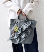 【シップス フォー ウィメン/SHIPS】の【WEB限定】チャーム 付き フリル トート 人気、トレンドファッション・服の通販 founy(ファニー) ファッション Fashion レディースファッション Fashion for Women バッグ Bags 2025年 2025 2025-2026秋冬・A/W Autumn/Winter 2025–26 AW25–26 ショルダー Shoulder, Shoulder Strap チャーム Charm, Pendant トレンド Trend, Trending Now フリル Frill, Ruffle ポケット Pocket, Pocket Detail リップ Lip, Lip Motif 巾着 Drawstring Bag, Kinchaku thumbnail グレー|ID: prp329100004807910 ipo3291000000034889464