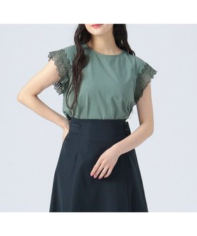 【ビームス ハート/BEAMS HEART】の袖口レース プルオーバー 人気、トレンドファッション・服の通販 founy(ファニー) ファッション Fashion レディースファッション Fashion for Women トップス・カットソー Cut & Sew Tops カジュアルプルオーバー・ニットトップス Pullovers & Knit Tops / Casual Pullovers インナー Innerwear エレガント 上品 Elegant カットソー Cut and Sewn Top コンパクト Compact, Small Size シンプル Simple, Minimal ジャケット Jacket, Outerwear バランス Balance, Style Balance レース Lace, Lace Fabric |ID:prp329100004807925