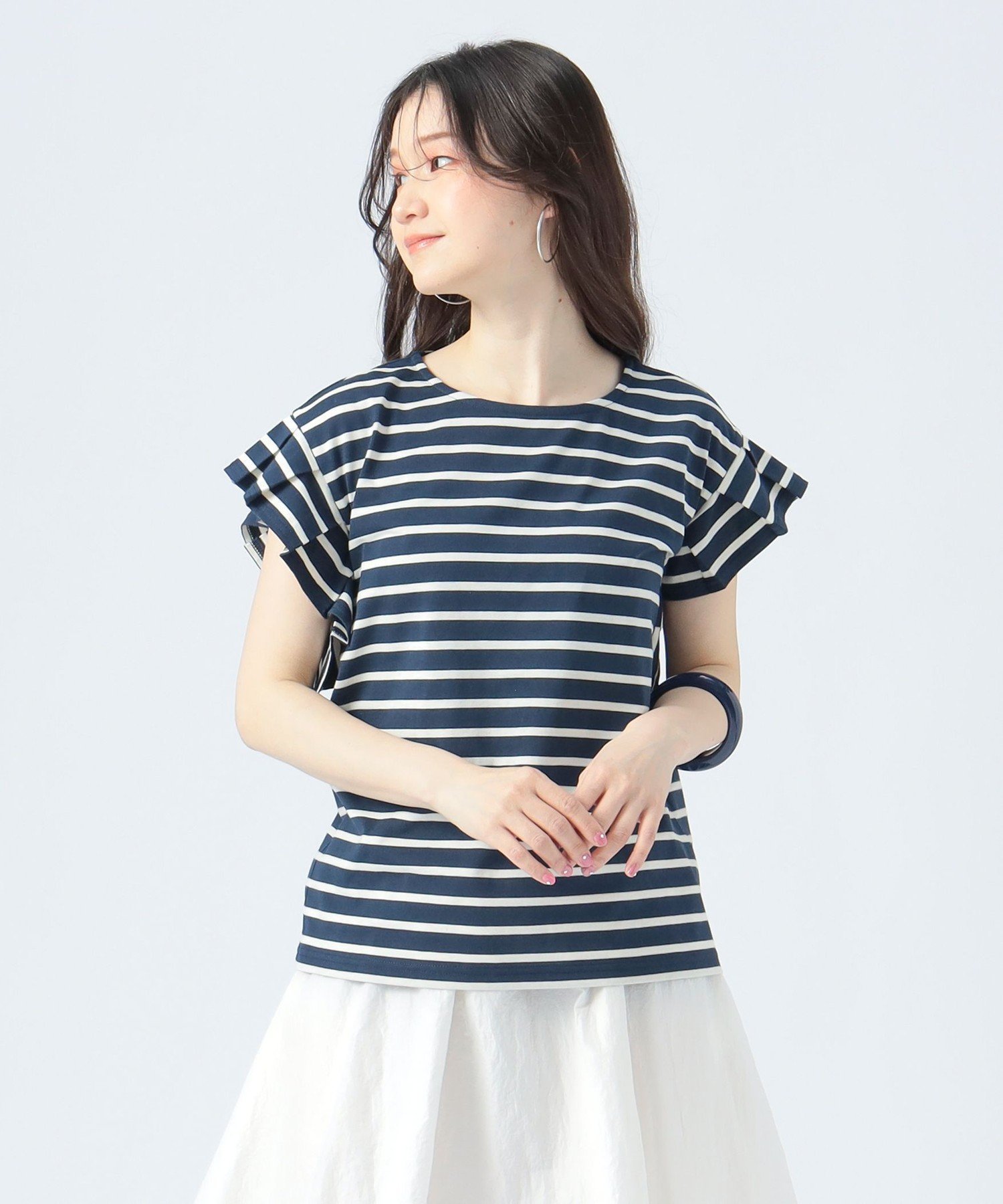 【ビームス ハート/BEAMS HEART】の袖タック ボーダー プルオーバー インテリア・キッズ・メンズ・レディースファッション・服の通販 founy(ファニー) ファッション Fashion レディースファッション Fashion for Women トップス・カットソー Cut & Sew Tops カジュアルプルオーバー・ニットトップス Pullovers & Knit Tops / Casual Pullovers おすすめ Recommended / Our Picks インナー Innerwear ウェーブ Wavy Pattern サンダル Sandals, Summer Shoes スニーカー Sneakers, Trainers デニム Denim, Jeans Material ネックレス Necklace, Pendant Necklace ボーダー Border, Stripe リラックス Relax, Relaxed Fit ワイド Wide, Wide Fit NAVY|ID: prp329100004807926 ipo3291000000034889559