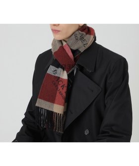 【ブルーレーベル ブラックレーベル クレストブリッジ/BLUE LABEL BLACK LABEL CRESTBRIDGE / MEN】の【10th ANNIVERSARY】クレストブリッジチェックロゴジャカードカシミヤマフラー 人気、トレンドファッション・服の通販 founy(ファニー) ファッション Fashion メンズファッション Fashion for Men おすすめ Recommended / Our Picks プレミアム Premium, High-End マフラー Scarf, Muffler |ID:prp329100004807966
