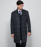 【ニューヨーカー/NEWYORKER / MEN】のカシミヤ混 チェック ビーバー コンバーチブルカラーコート 人気、トレンドファッション・服の通販 founy(ファニー) ファッション Fashion メンズファッション Fashion for Men エレガント 上品 Elegant スタイリッシュ Stylish, Fashionable スタンド Stand Collar, Upright Stand チェスターコート Chester Coat, Long Coat チェック Check, Plaid, Tartan ドレス Dress, One-Piece フェイクレザー Faux Leather, PU Leather 防寒 Cold Protection, Winter-Ready ワンポイント One Point, Statement Accent 冬 Winter / This Winter A/W・秋冬 Autumn/Winter thumbnail ネイビー|ID: prp329100004807973 ipo3291000000034890204