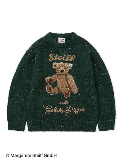 【ジェラートピケ オム/GELATO PIQUE HOMME / MEN】の【Steiff】【HOMME】パウダーネップジャガードプルオーバー インテリア・キッズ・メンズ・レディースファッション・服の通販 founy(ファニー) 　ファッション　Fashion　メンズファッション　Fashion for Men　トップス・カットソー　Cut & Sew Tops　スマート　Smart, Elegant　ネップ　Nepp, Slub Yarn　パウダー　Powder, Soft Tone　フロント　Front, Front Design　メンズ　Men's, Menswear　ロング　Long, Long-Length　クリスマス X'mas　Christmas / X'mas　GRN[024]|ID: prp329100004807974 ipo3291000000034890208