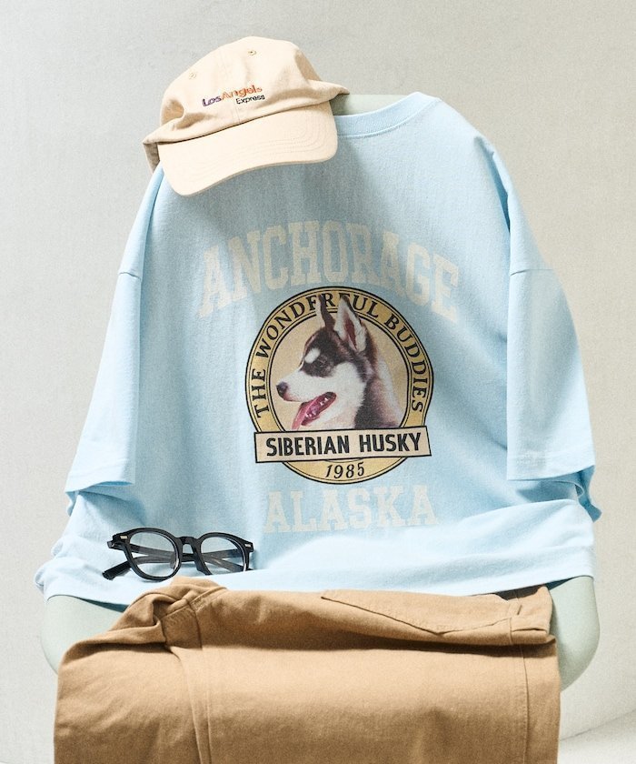 【フリークスストア/FREAK'S STORE】のドッグカレッジTシャツ 25SS インテリア・キッズ・メンズ・レディースファッション・服の通販 founy(ファニー) ファッション Fashion レディースファッション Fashion for Women トップス・カットソー Cut & Sew Tops シャツ・ブラウス・オフィスカジュアル Elegant Blouses & Button-Ups ロングTシャツ・Tシャツ Longline T-Shirts & Tees 2025年 2025 2025春夏・S/S Spring/Summer 2025 SS25 おすすめ Recommended / Our Picks インナー Innerwear プリント Print, Printed Pattern 人気 Popular, Best Seller 夏 Summer S/S・春夏 SS, Spring/Summer, Warm Season サックスブルー|ID: prp329100004807978 ipo3291000000034890257