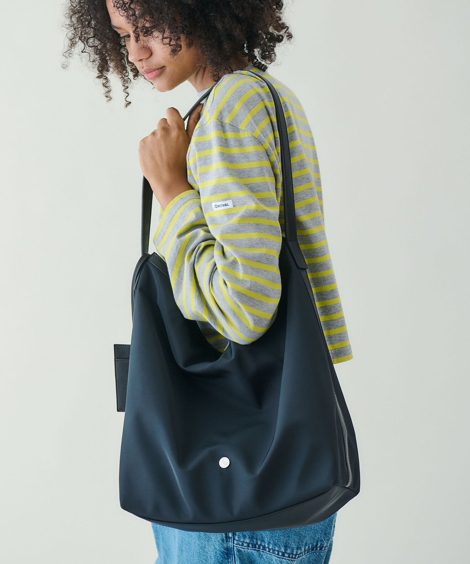 【ビショップ/Bshop】のポリエステルツイル ショルダーバッグ 人気、トレンドファッション・服の通販 founy(ファニー) ファッション Fashion レディースファッション Fashion for Women バッグ Bags シンプル Simple, Minimal ツイル Twist, Twisted Detail フランス France, French フロント Front, Front Design ボーダー Border, Stripe ポケット Pocket, Pocket Detail マグネット Magnet, Magnetic Closure メタル Metal, Metal Parts エレガント 上品 Elegant other-1|ID: prp329100004807987 ipo3291000000034890314