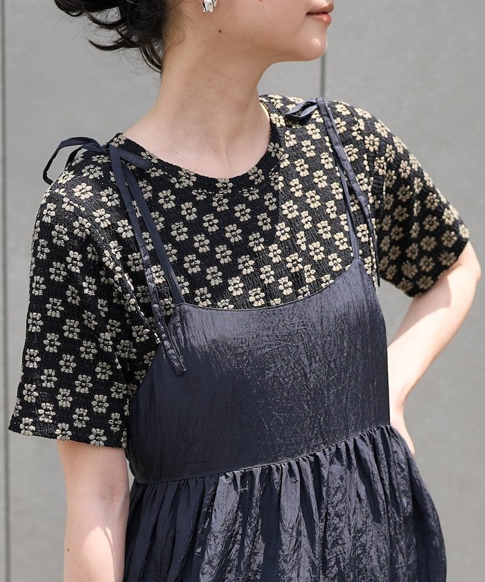 【フリークスストア/FREAK'S STORE】のフラワーストレッチ Tシャツ 25SS インテリア・キッズ・メンズ・レディースファッション・服の通販 founy(ファニー) ファッション Fashion レディースファッション Fashion for Women トップス・カットソー Cut & Sew Tops シャツ・ブラウス・オフィスカジュアル Elegant Blouses & Button-Ups ロングTシャツ・Tシャツ Longline T-Shirts & Tees 2025年 2025 2025春夏・S/S Spring/Summer 2025 SS25 インナー Innerwear ストレッチ Stretch, Stretchy Fabric パープル Purple, Violet フラワー Flower, Floral レース Lace, Lace Fabric 人気 Popular, Best Seller 今季 This Season, Current Season 夏 Summer S/S・春夏 SS, Spring/Summer, Warm Season ブラック|ID: prp329100004807992 ipo3291000000034890349