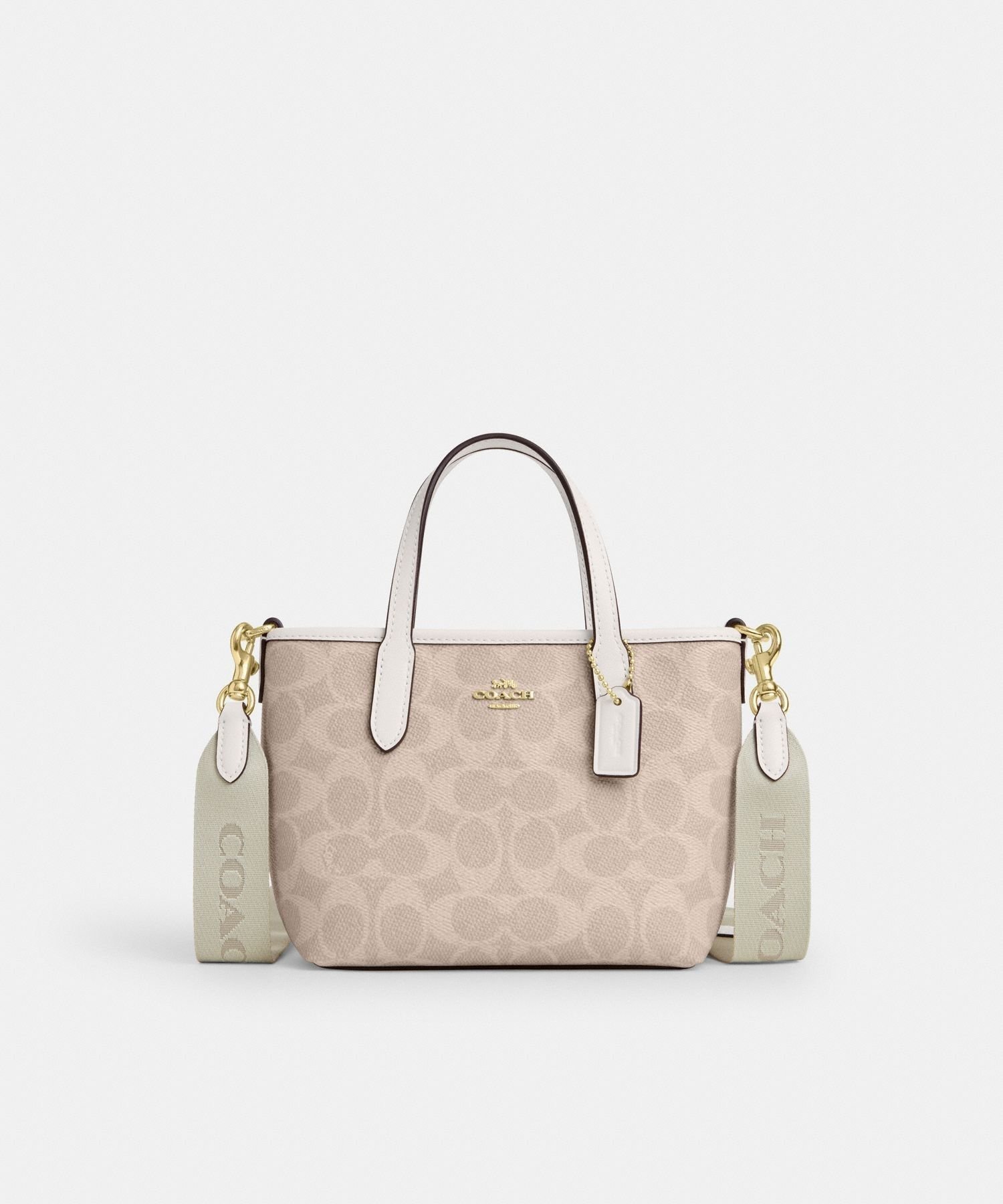 【コーチ/COACH】の【公式】シティ ミニ トート バッグ・シグネチャー キャンバス インテリア・キッズ・メンズ・レディースファッション・服の通販 founy(ファニー) ファッション Fashion レディースファッション Fashion for Women バッグ Bags iPhone アイフォーン iPhone キャンバス Canvas, Canvas Fabric シューズ Shoes, Footwear ポケット Pocket, Pocket Detail ラップ Wrap, Wrap Design 財布 Wallet, Purse BEIGE|ID: prp329100004808004 ipo3291000000034890421