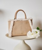 【サマンサタバサ/SamanTha Thavasa】のスウェード調ボアハンドバッグ 人気、トレンドファッション・服の通販 founy(ファニー) ファッション Fashion レディースファッション Fashion for Women バッグ Bags おすすめ Recommended / Our Picks ショルダー Shoulder, Shoulder Strap ポケット Pocket, Pocket Detail モダン Modern, Contemporary ワンポイント One Point, Statement Accent エレガント 上品 Elegant A/W・秋冬 Autumn/Winter 財布 Wallet, Purse 軽量 Lightweight, Ultra Light thumbnail ベージュ|ID: prp329100004808032 ipo3291000000034890692