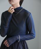 【セレクトモカ/SELECT MOCA】のシースルースキントップス 人気、トレンドファッション・服の通販 founy(ファニー) ファッション Fashion レディースファッション Fashion for Women トップス・カットソー Cut & Sew Tops おすすめ Recommended / Our Picks インナー Innerwear キャミソール Camisole, Spaghetti Strap Top キャミワンピース Cami Dress, Slip Dress コンパクト Compact, Small Size thumbnail ネイビー-04|ID: prp329100004808052 ipo3291000000034890807