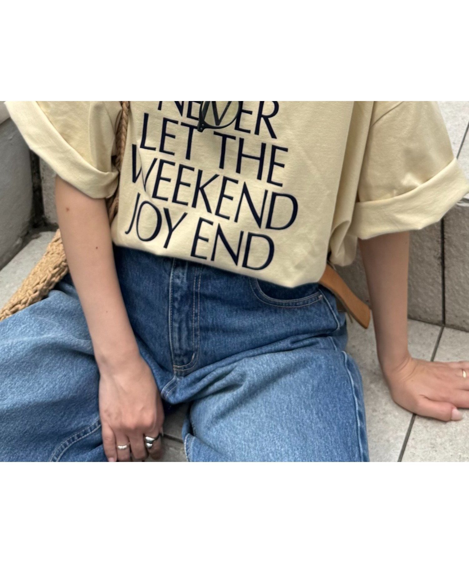 【チャオパニックティピー/CIAOPANIC TYPY】のフロッキーロゴプリント半袖オーバーTee インテリア・キッズ・メンズ・レディースファッション・服の通販 founy(ファニー) ファッション Fashion レディースファッション Fashion for Women トップス・カットソー Cut & Sew Tops カーゴパンツ Cargo Pants, Utility Pants サンダル Sandals, Summer Shoes シンプル Simple, Minimal スラックス Slacks, Dress Pants デニム Denim, Jeans Material トレンド Trend, Trending Now パジャマ Pajamas, Sleepwear フレア Flare, Flared フロント Front, Front Design プリント Print, Printed Pattern ベロア Velour, Soft Velvet 半袖 Short Sleeve, Half Sleeve ミュール Mule, Backless Shoes おすすめ Recommended / Our Picks ベージュ|ID: prp329100004808067 ipo3291000000034890901