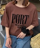 【チャオパニックティピー/CIAOPANIC TYPY】のフロッキーロゴプリント半袖オーバーTee 人気、トレンドファッション・服の通販 founy(ファニー) ファッション Fashion レディースファッション Fashion for Women トップス・カットソー Cut & Sew Tops カーゴパンツ Cargo Pants, Utility Pants サンダル Sandals, Summer Shoes シンプル Simple, Minimal スラックス Slacks, Dress Pants デニム Denim, Jeans Material トレンド Trend, Trending Now パジャマ Pajamas, Sleepwear フレア Flare, Flared フロント Front, Front Design プリント Print, Printed Pattern ベロア Velour, Soft Velvet 半袖 Short Sleeve, Half Sleeve ミュール Mule, Backless Shoes おすすめ Recommended / Our Picks thumbnail ブラウン|ID: prp329100004808067 ipo3291000000034890904