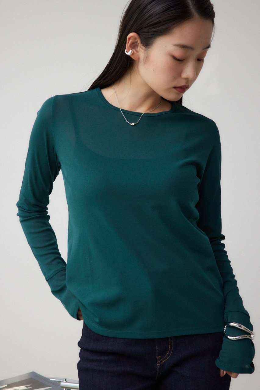 【アズール バイ マウジー/AZUL by moussy】のアソートパターンシアートップス インテリア・キッズ・メンズ・レディースファッション・服の通販 founy(ファニー) ファッション Fashion レディースファッション Fashion for Women トップス・カットソー Cut & Sew Tops 2024年 2024 2024-2025秋冬・A/W Autumn/Winter 2024–25 AW24–25 おすすめ Recommended / Our Picks シアー Sheer, See-Through フェミニン Feminine, Girly フラット Flat, Flat Shoes プリント Print, Printed Pattern ベスト Vest, Waistcoat メッシュ Mesh, Net Fabric 無地 Plain, Solid Color A/W・秋冬 Autumn/Winter D/GRN3|ID: prp329100004808078 ipo3291000000034891015