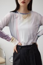 【アズール バイ マウジー/AZUL by moussy】のアソートパターンシアートップス 人気、トレンドファッション・服の通販 founy(ファニー) ファッション Fashion レディースファッション Fashion for Women トップス・カットソー Cut & Sew Tops 2024年 2024 2024-2025秋冬・A/W Autumn/Winter 2024–25 AW24–25 おすすめ Recommended / Our Picks シアー Sheer, See-Through フェミニン Feminine, Girly フラット Flat, Flat Shoes プリント Print, Printed Pattern ベスト Vest, Waistcoat メッシュ Mesh, Net Fabric 無地 Plain, Solid Color A/W・秋冬 Autumn/Winter thumbnail Multi_1|ID: prp329100004808078 ipo3291000000034891017